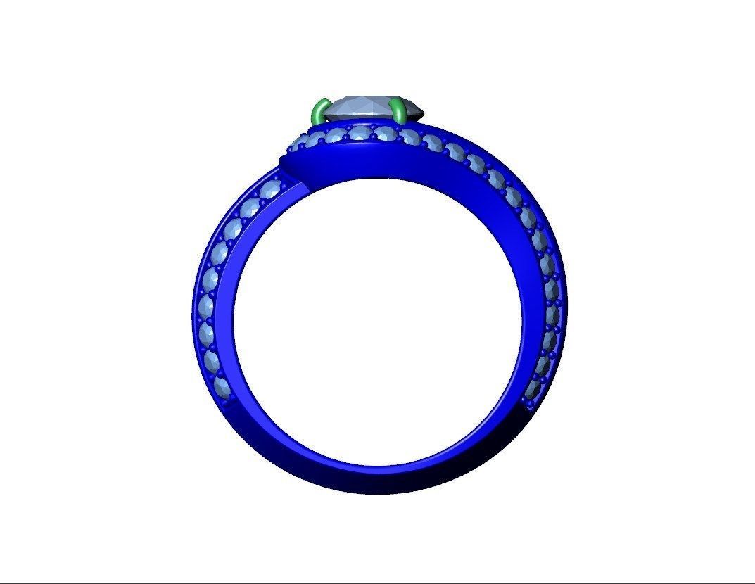 Women Classic Ring Media Design Render Files-CC112 3D model_8