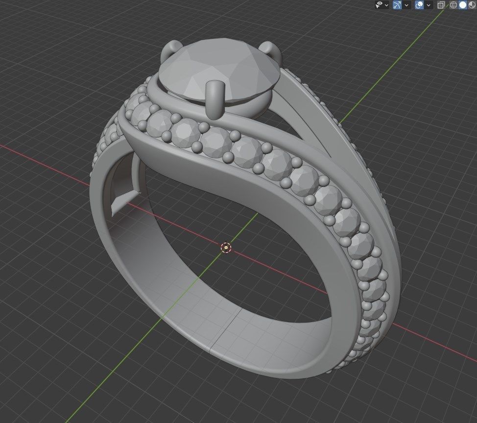 Women Classic Ring Media Design Render Files-CC112 3D model_25