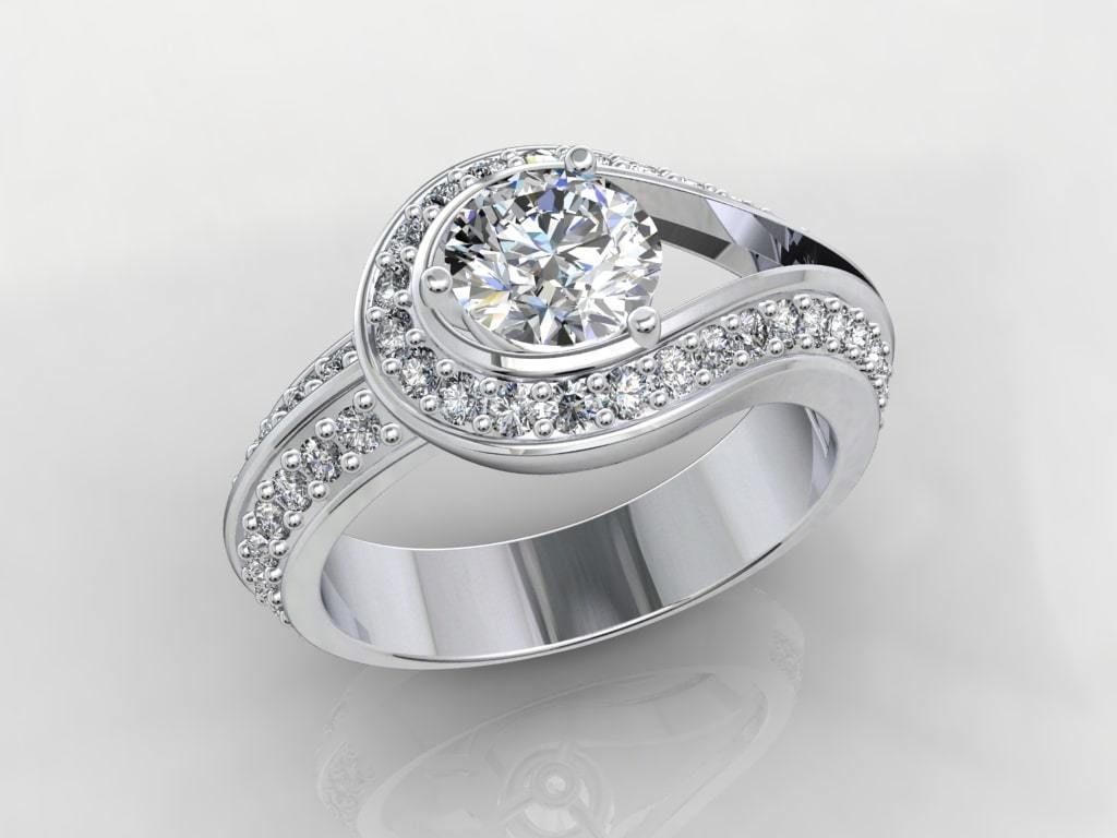Women Classic Ring Media Design Render Files-CC112 3D model_35