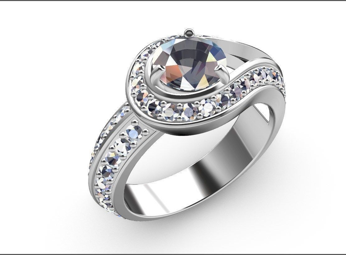 Women Classic Ring Media Design Render Files-CC112 3D model_19
