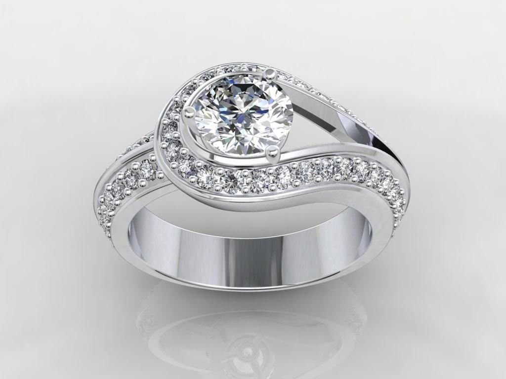 Women Classic Ring Media Design Render Files-CC112 3D model_33