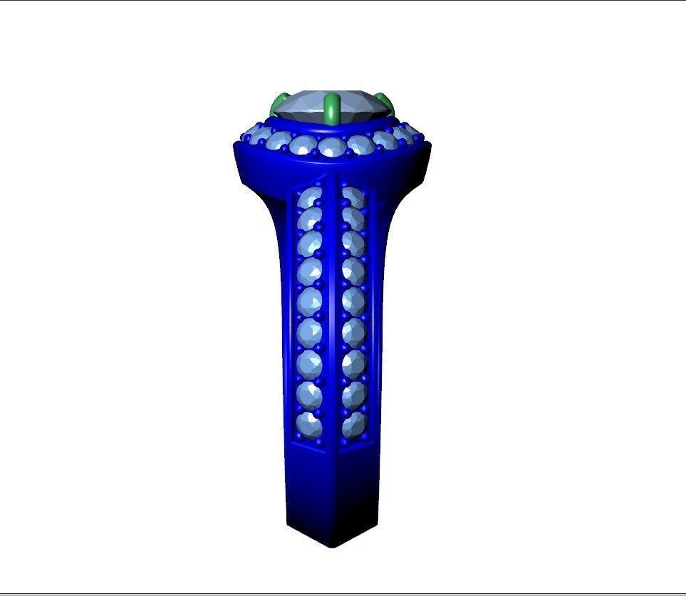 Women Classic Ring Media Design Render Files-CC112 3D model_10