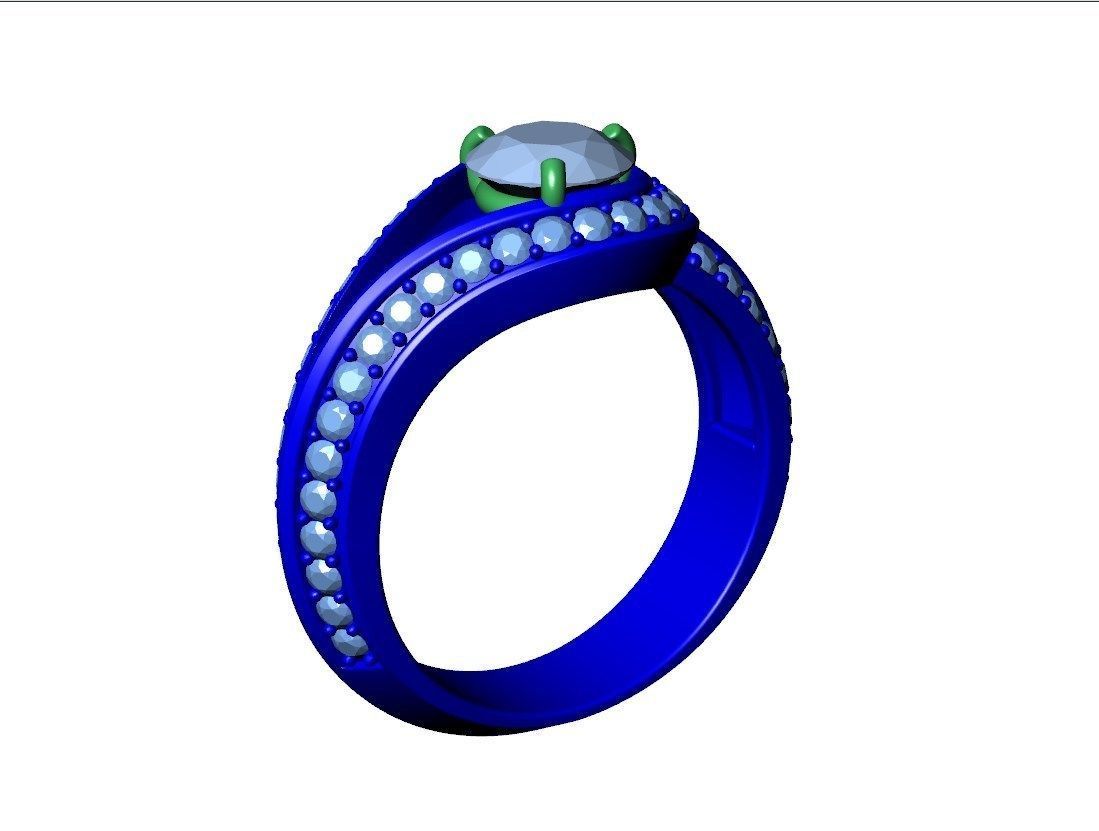Women Classic Ring Media Design Render Files-CC112 3D model_12
