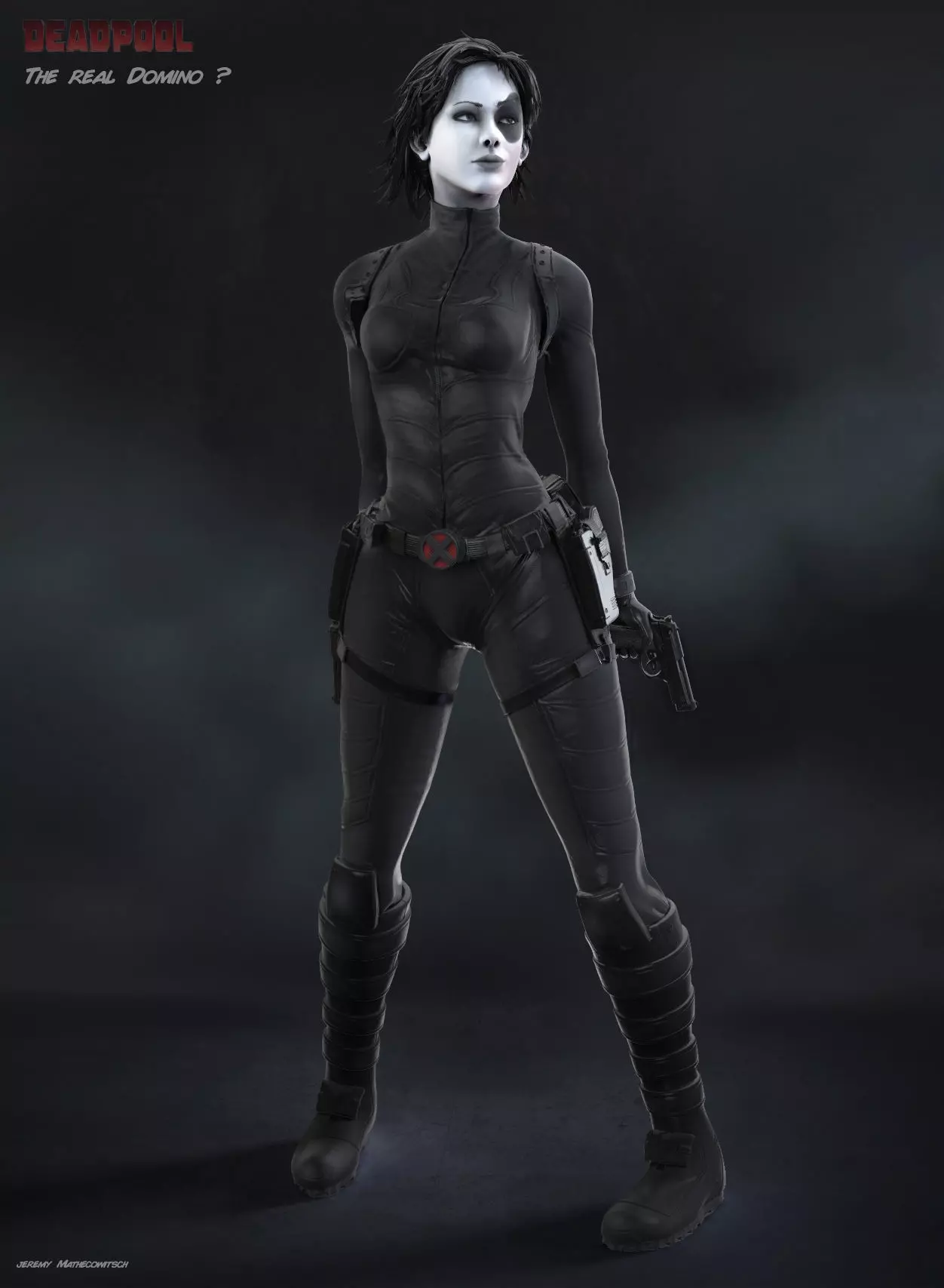 Domino Marvel Figurine 3D model