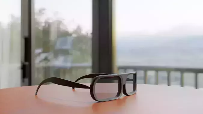 glasses pair of on table