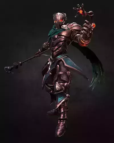 Viktor 3d model character from game dota 3D model