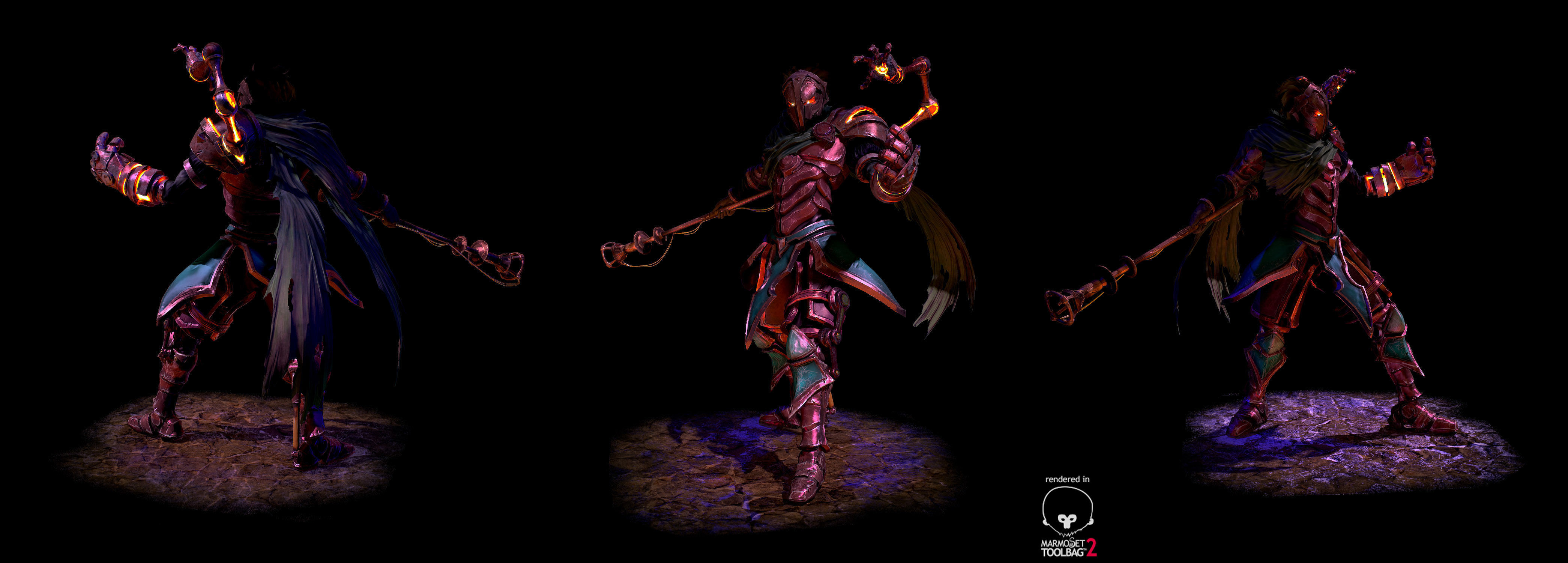 Viktor 3d model character from game dota 3D model_2