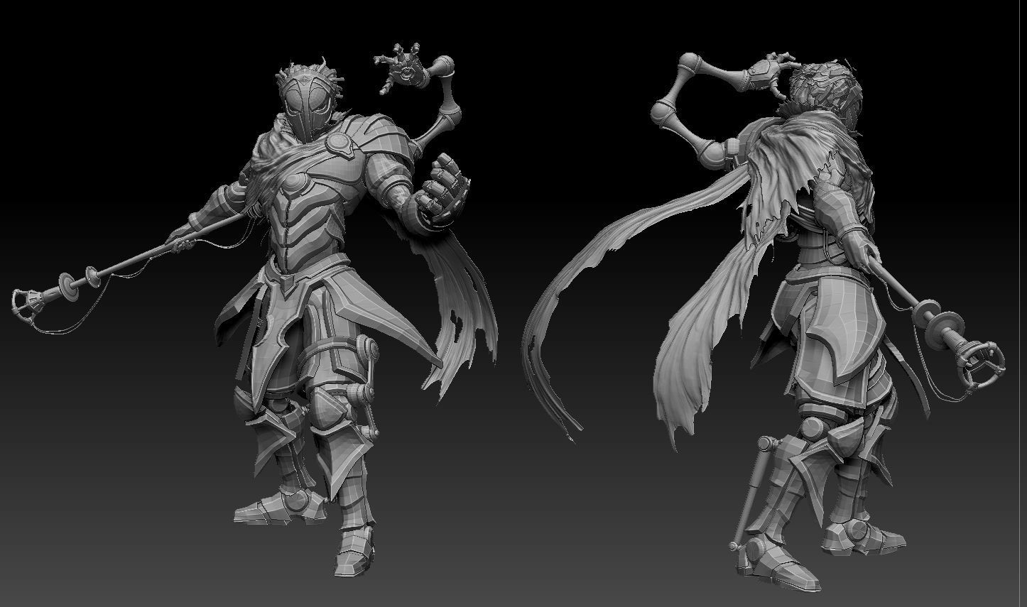 Viktor 3d model character from game dota 3D model_1
