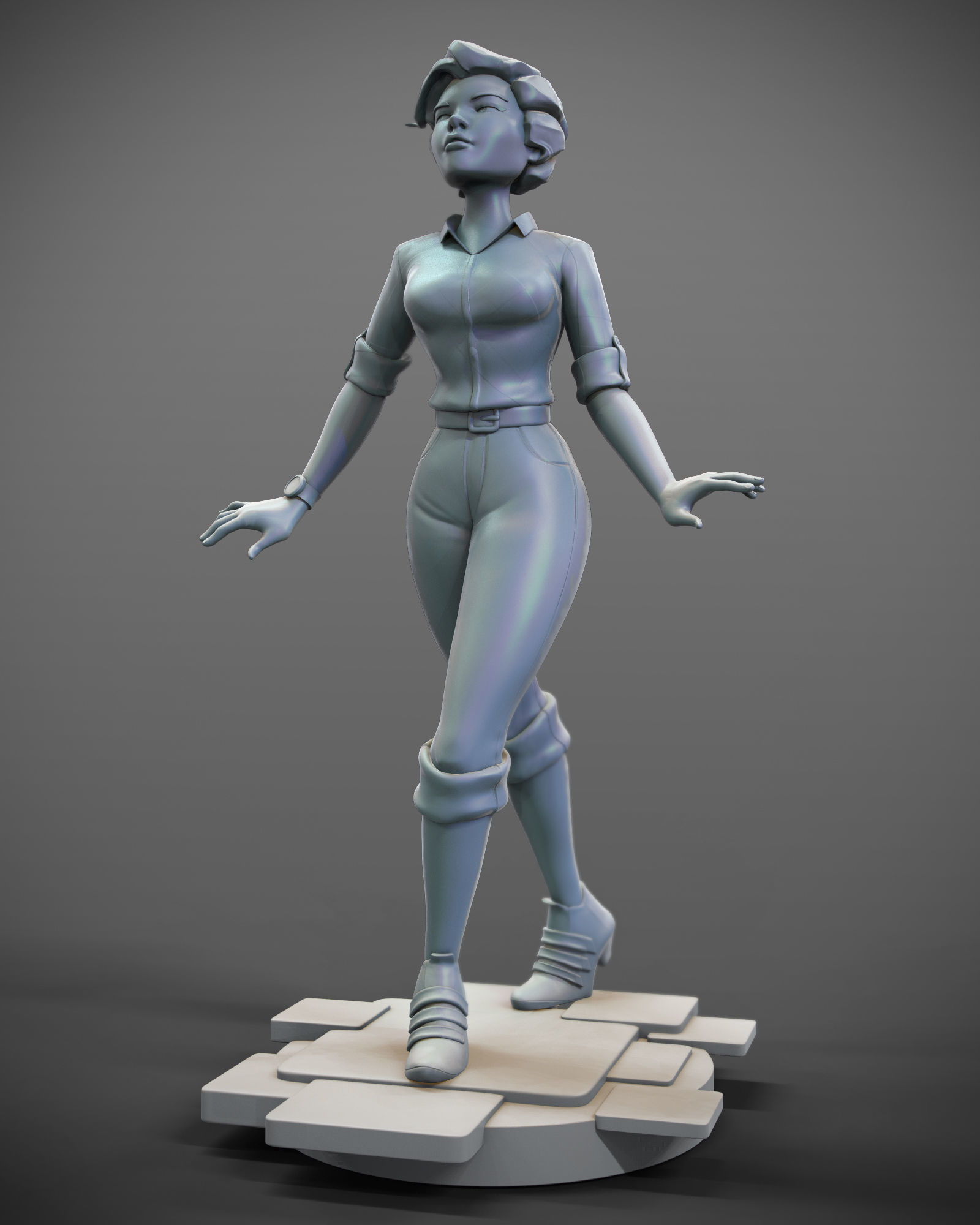 InfiniteLoop Main Character Teddy 3D print model_3