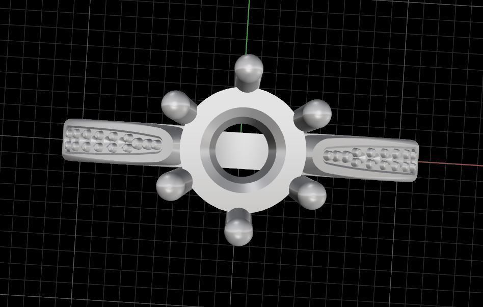 Engagement diamond ring for 3D print 3D print model_4