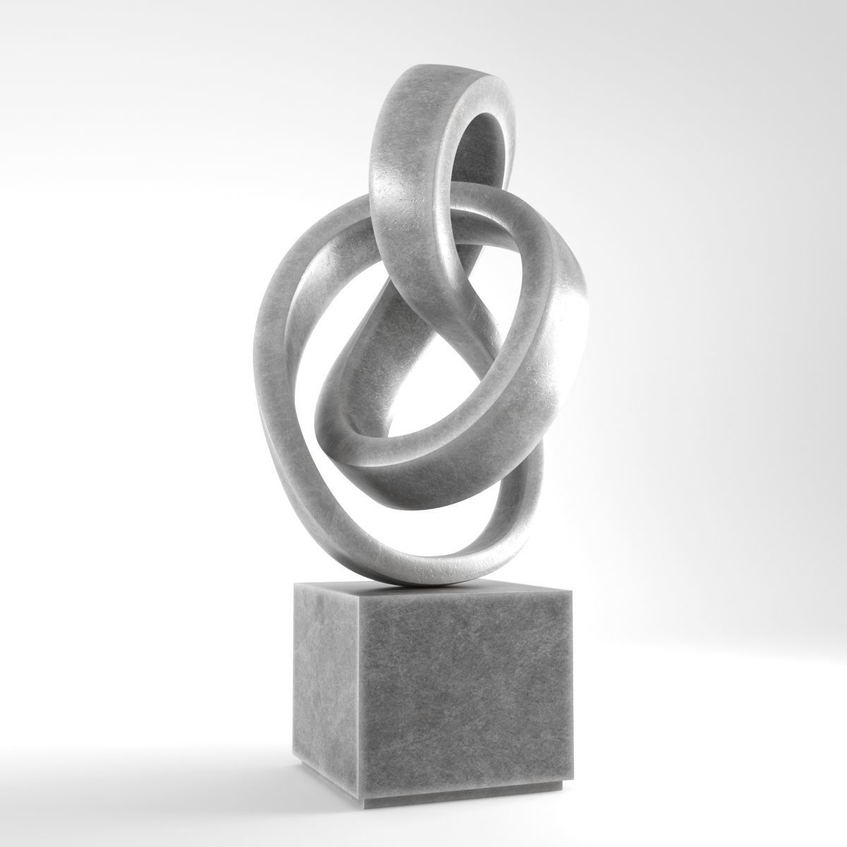 Modern Decorative Abstract Stone Art Sculpture 12 3D model CGTrader
