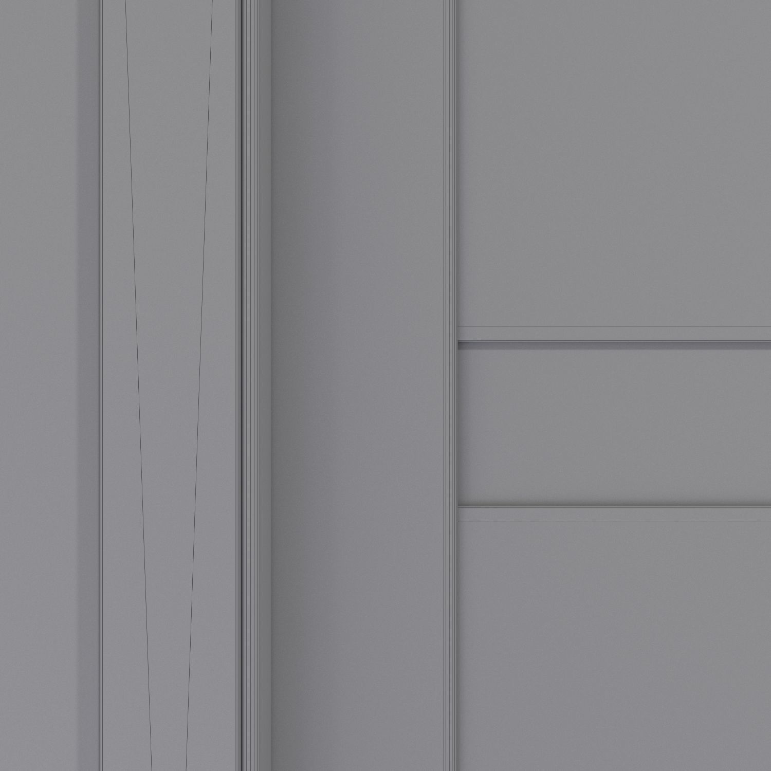 Interior door in gray oak with gray glass inserts 3D model_4