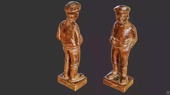 Old Sailor Statuette 3D model