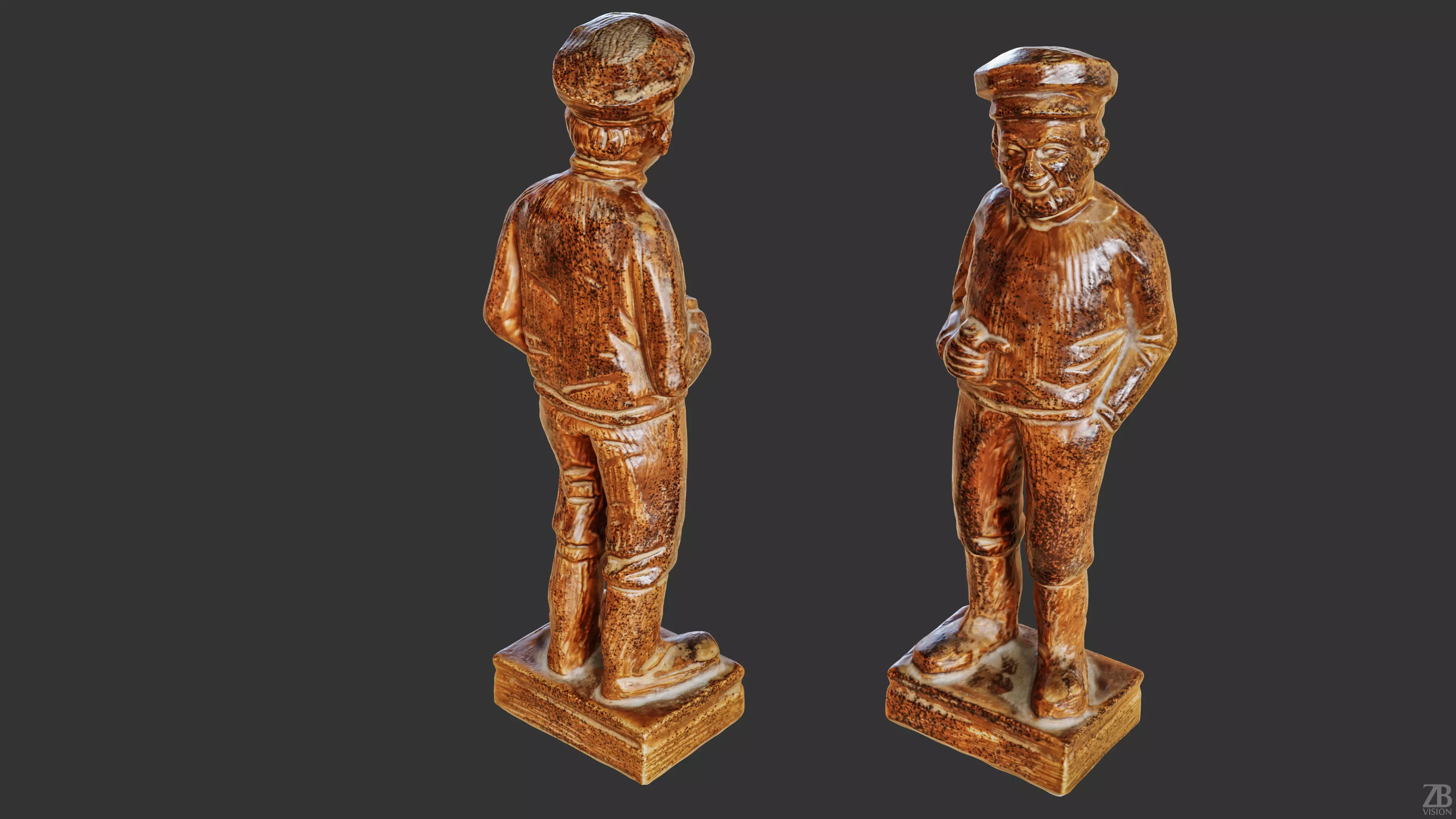 Old Sailor Statuette 3D model