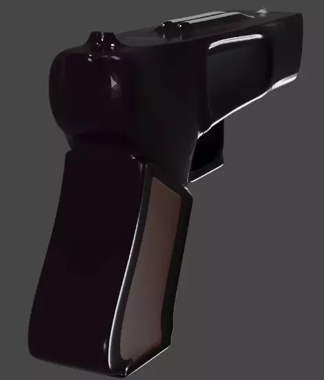pistol gun 3D model_0