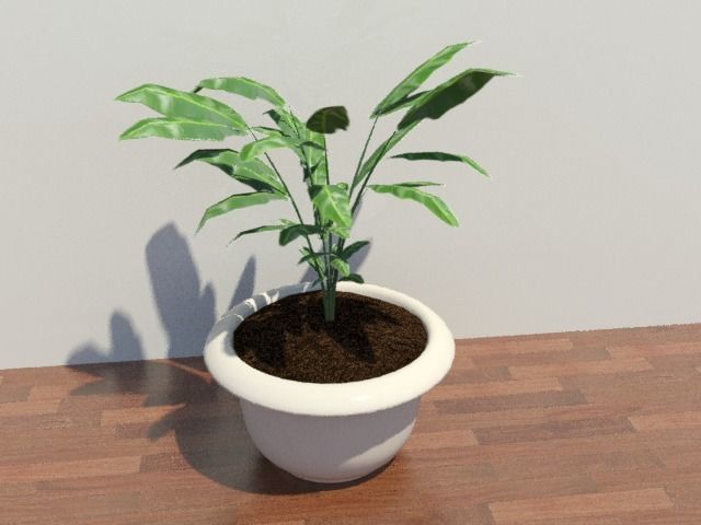 flower pot 3D model_2