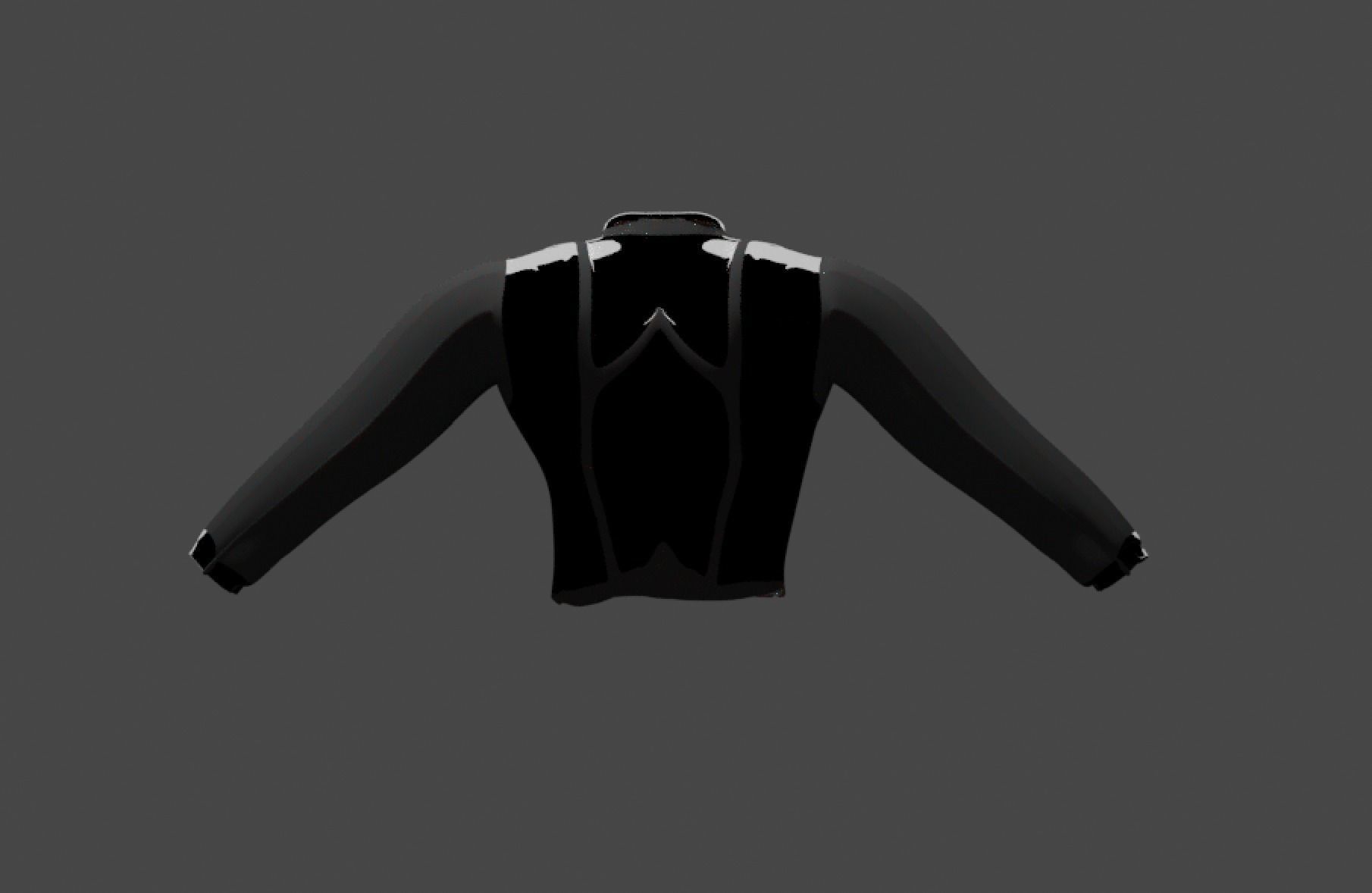 Futuristic Jacket Free low-poly 3D model_8