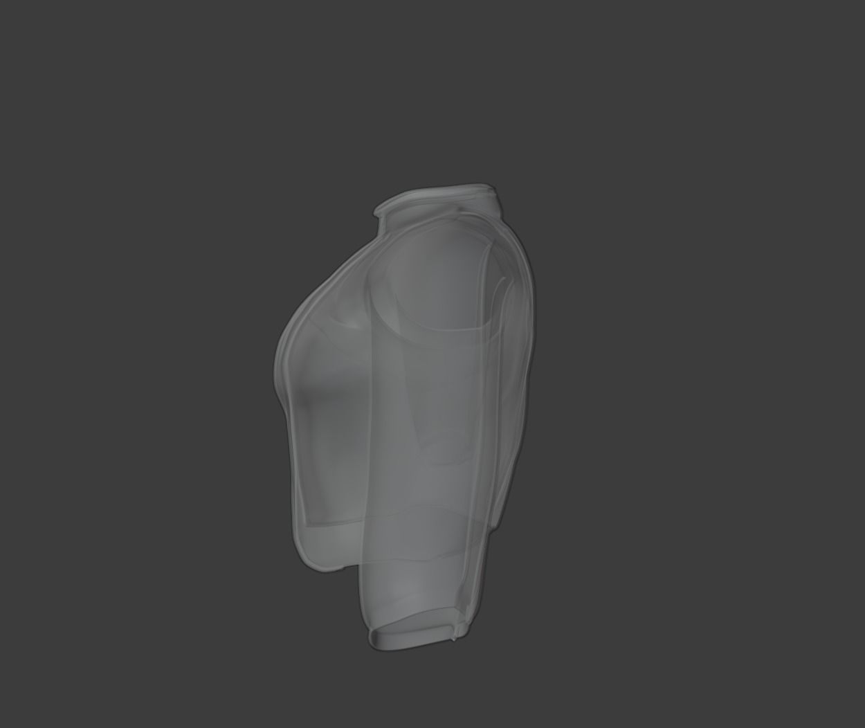 Futuristic Jacket Free low-poly 3D model_9