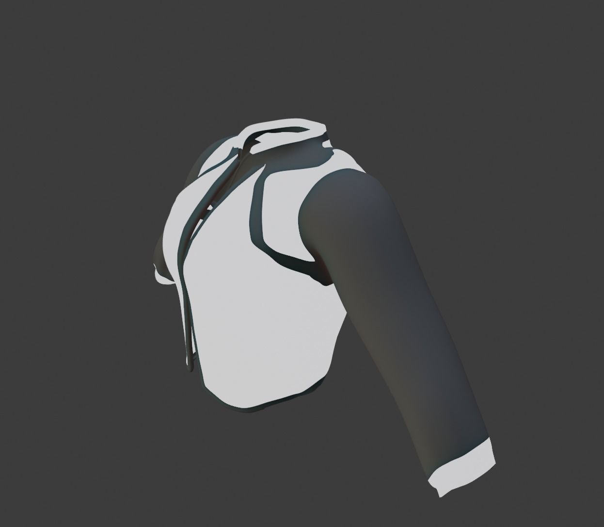 Futuristic Jacket Free low-poly 3D model_5