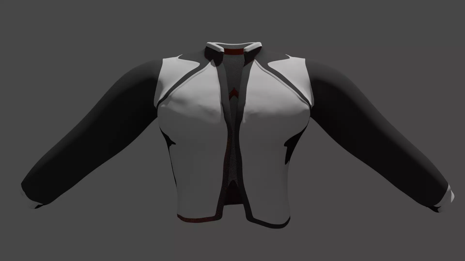 Futuristic Jacket Free low-poly 3D model_0