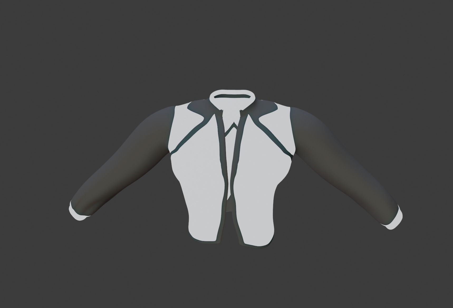 Futuristic Jacket Free low-poly 3D model_4
