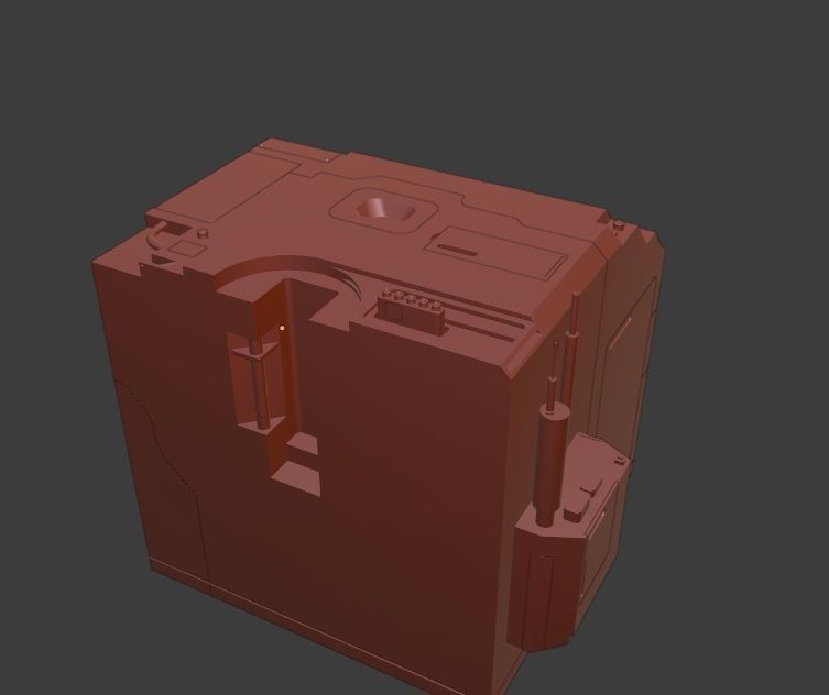 Sci-fi model printer 3D model_3