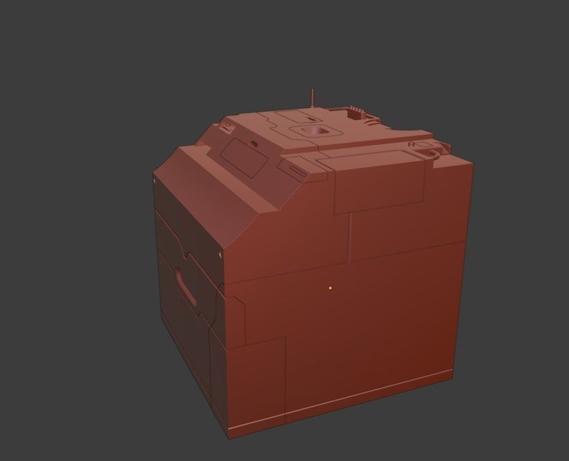 Sci-fi model printer 3D model_1