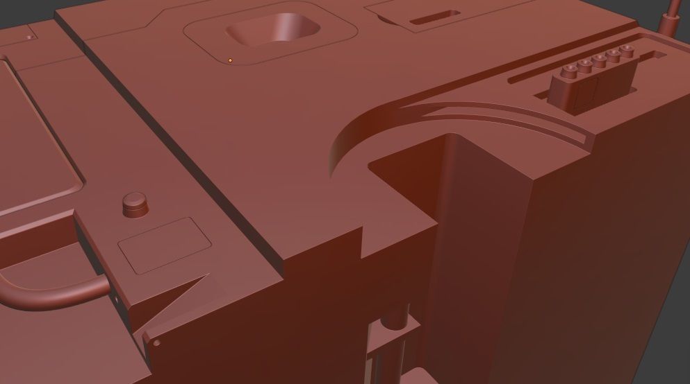 Sci-fi model printer 3D model_7