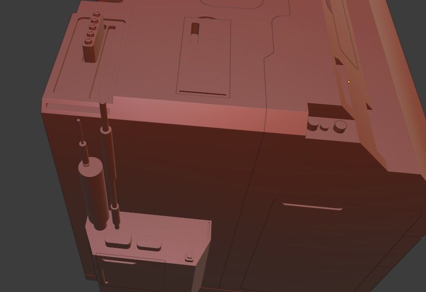 Sci-fi model printer 3D model_8