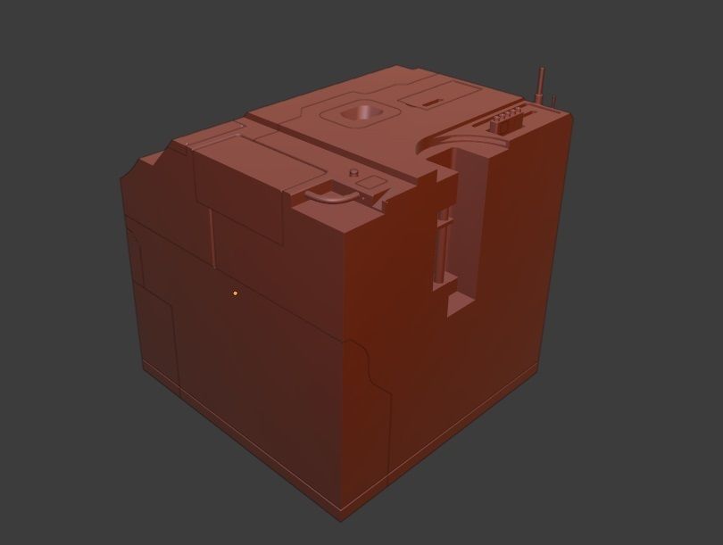 Sci-fi model printer 3D model_2