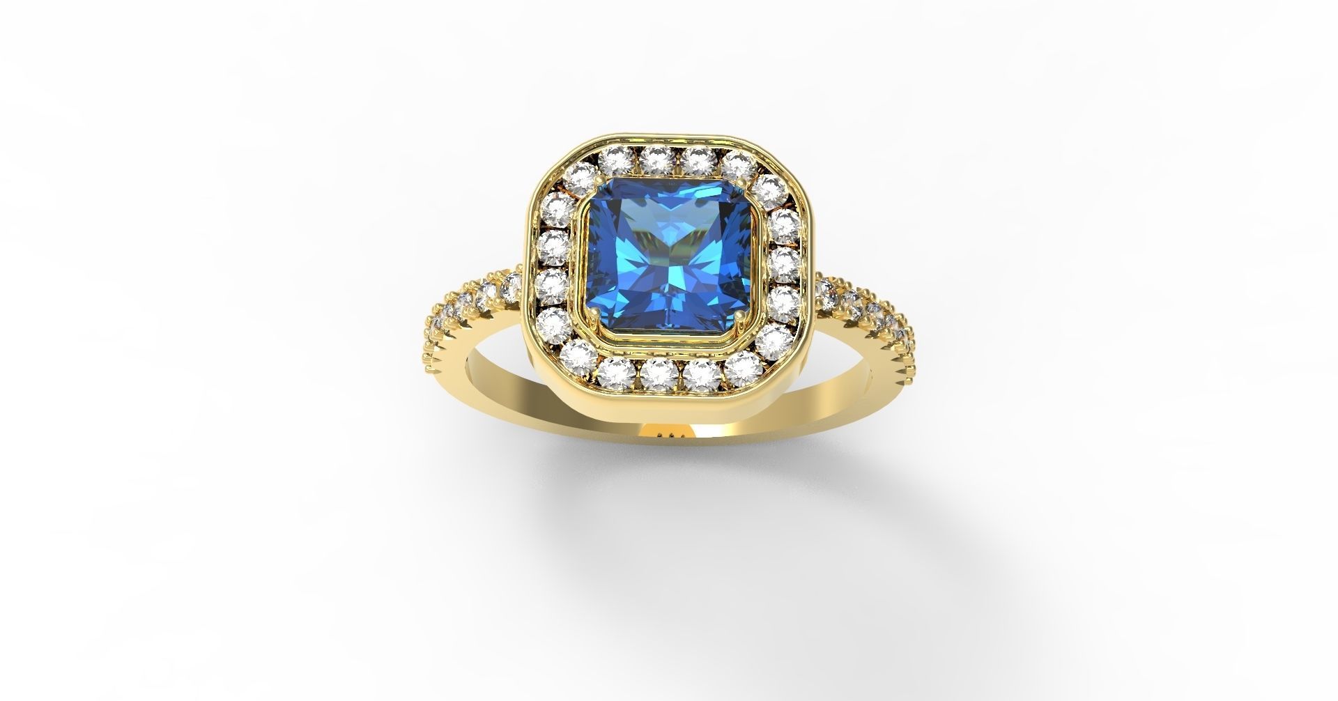 Engagement Ring 3D print model_13