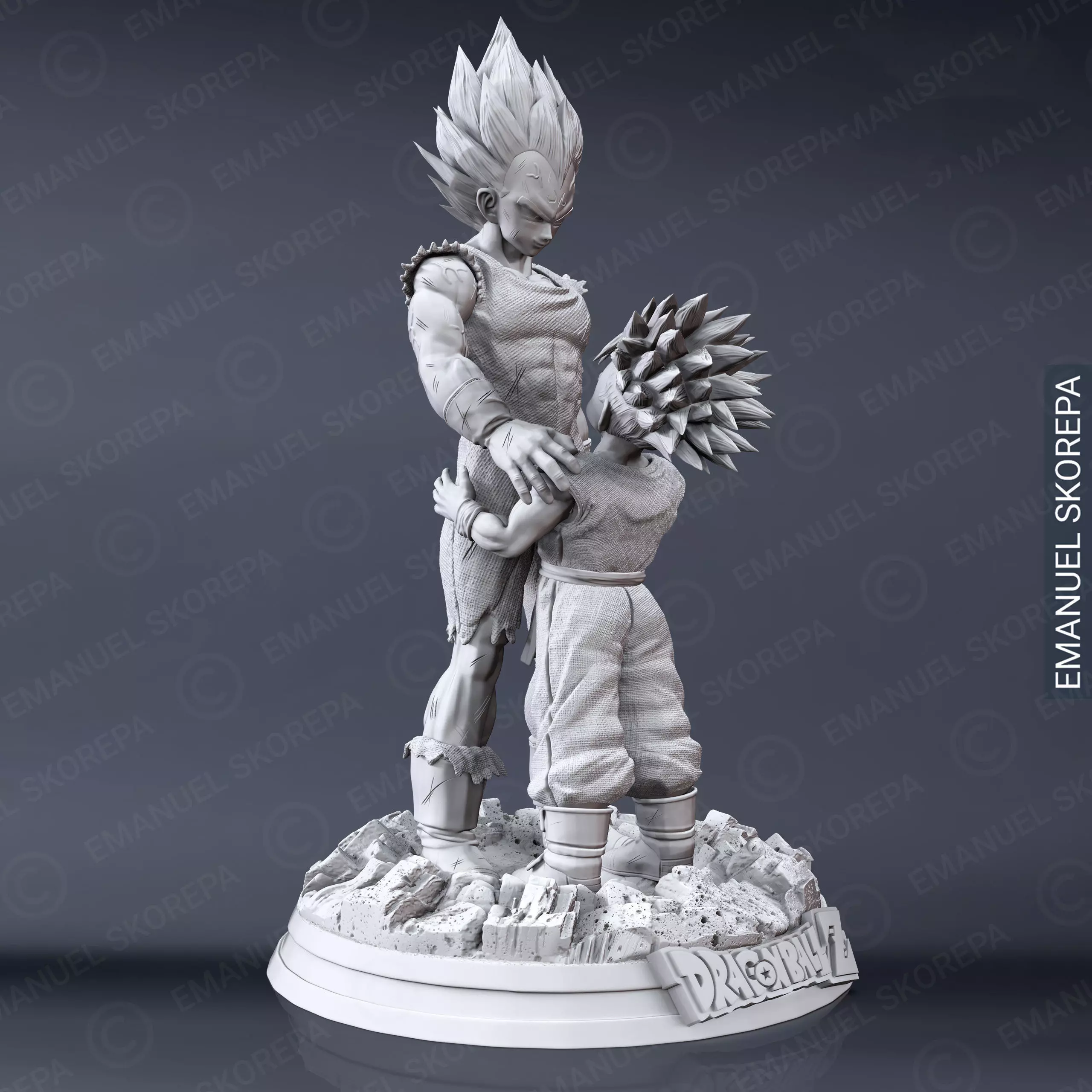 VEGETA AND TRUNKS 3D print model_0