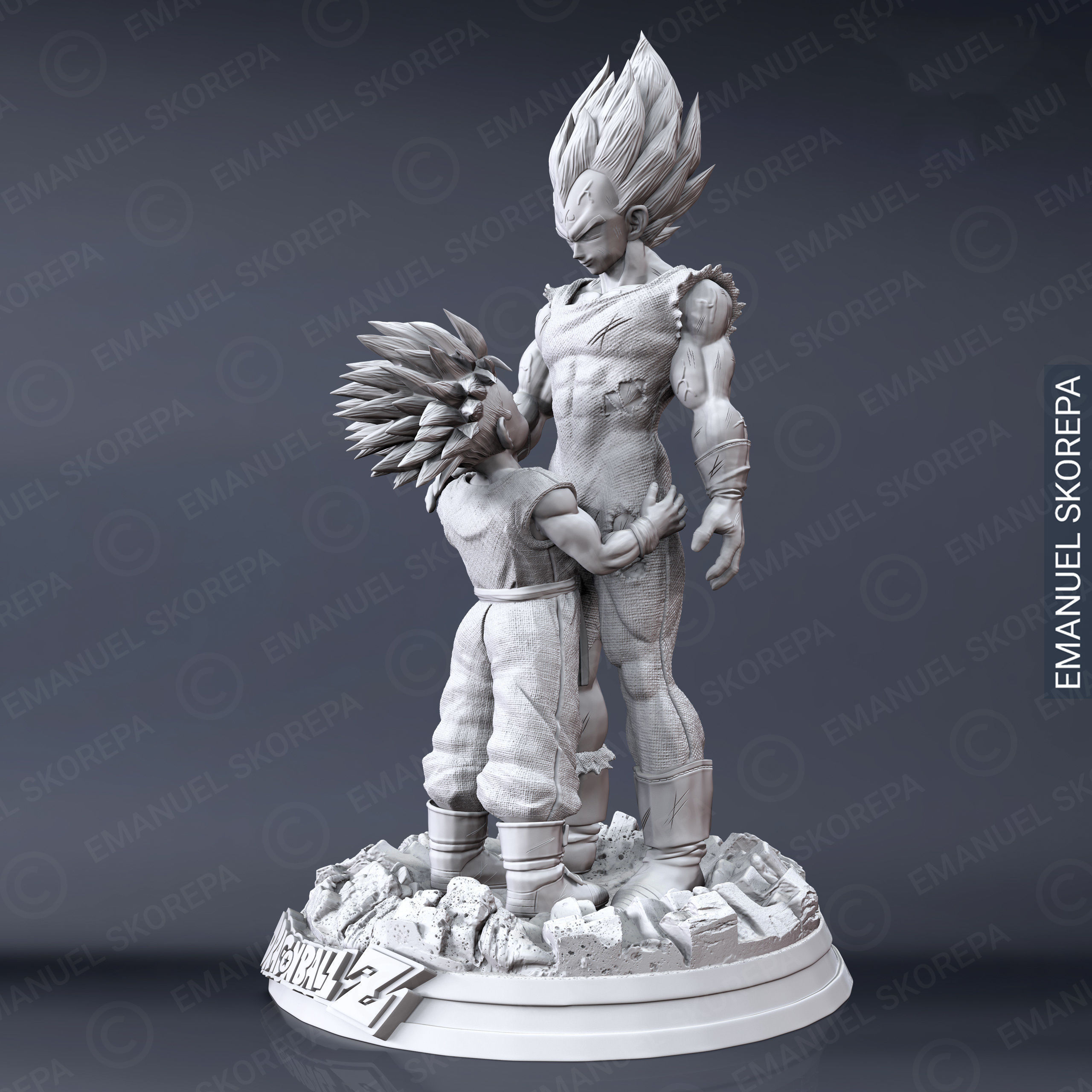 VEGETA AND TRUNKS 3D print model_1