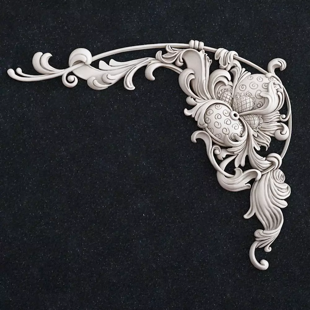 Jewelry angle corner 1 corbel 3D print model_0