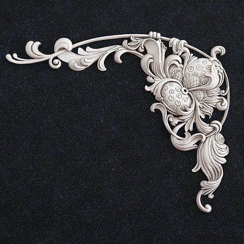 Jewelry angle corner 1 corbel 3D print model