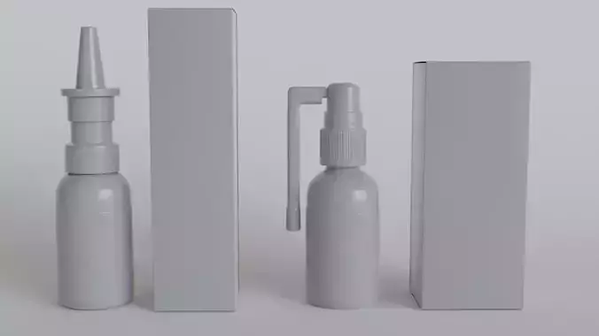 Nasal and Throat Spreys and Packages