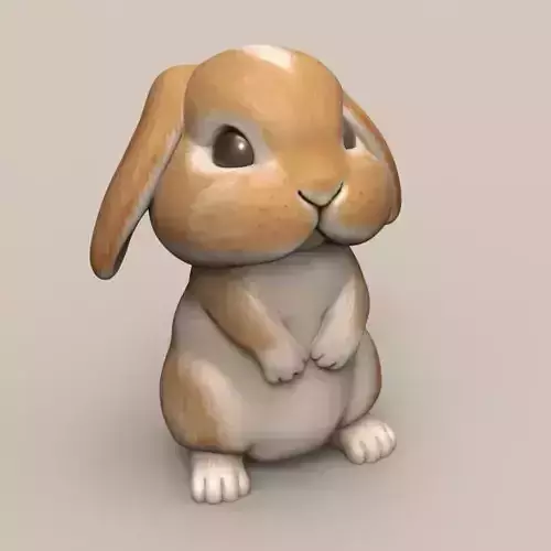 Cute Rabbit Droopy Ears STL