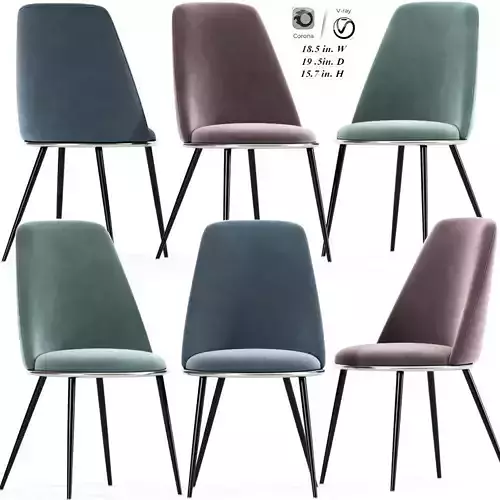 Anzu Green Velvet Dining Chair