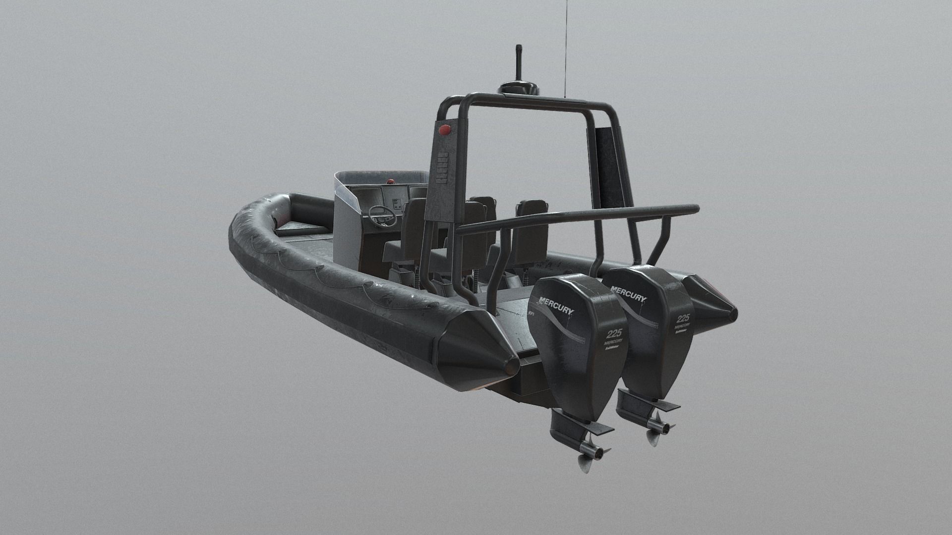 Modular Rib Low-poly 3D model_6