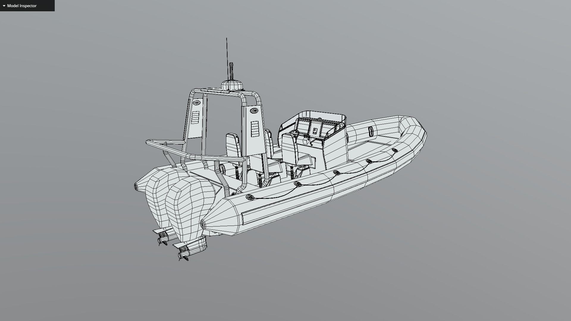 Modular Rib Low-poly 3D model_13