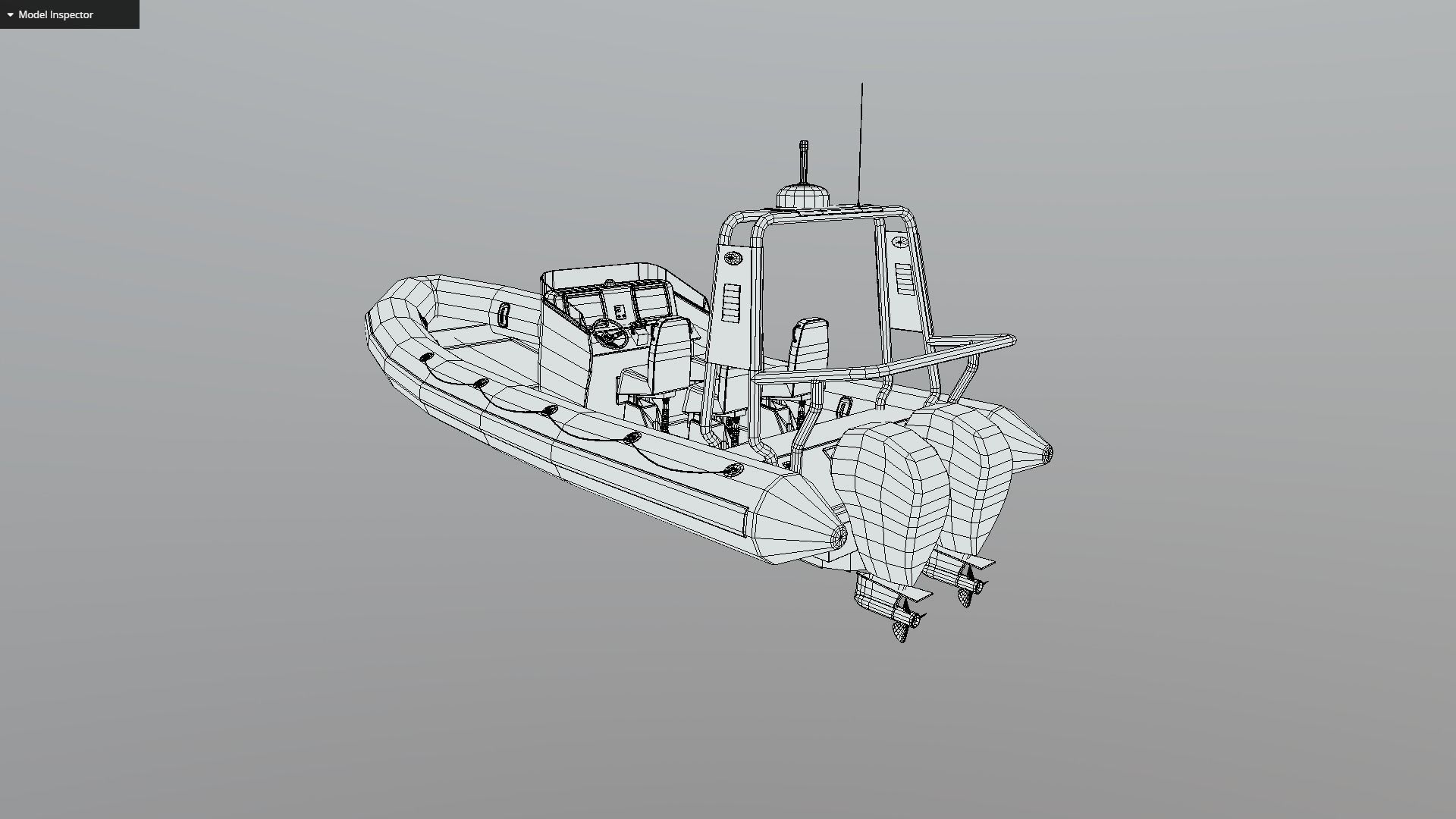 Modular Rib Low-poly 3D model_19