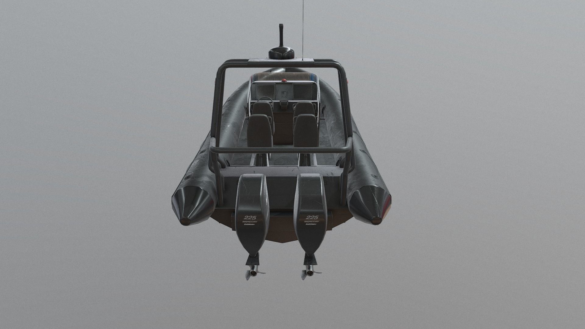 Modular Rib Low-poly 3D model_7