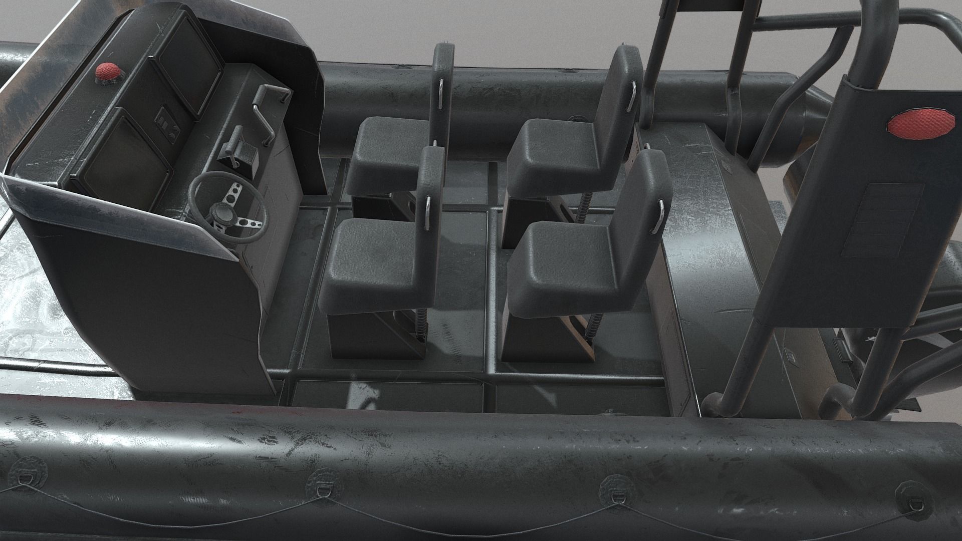 Modular Rib Low-poly 3D model_11