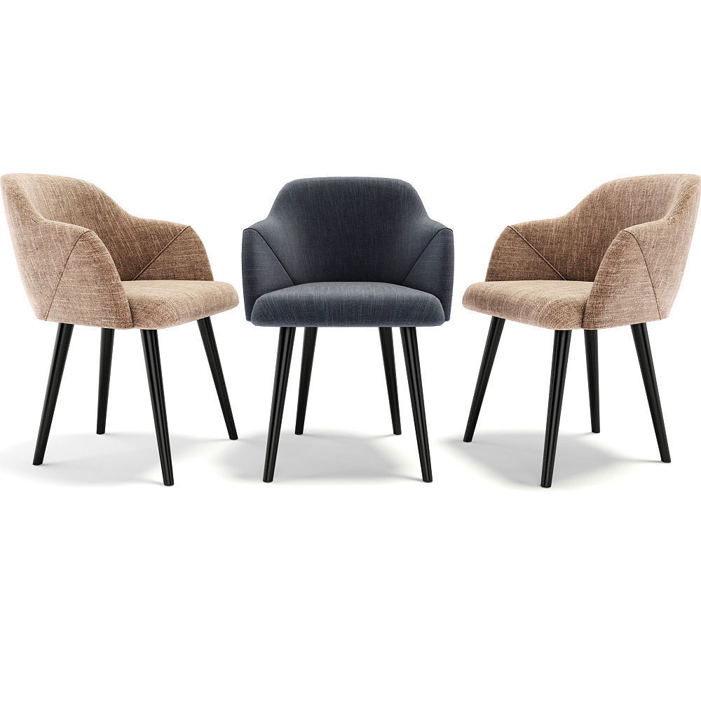 Creggan Upholstered Dining Chair 3D model_1