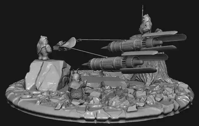 Yoda Racing Pod Stars Wars 3D print model