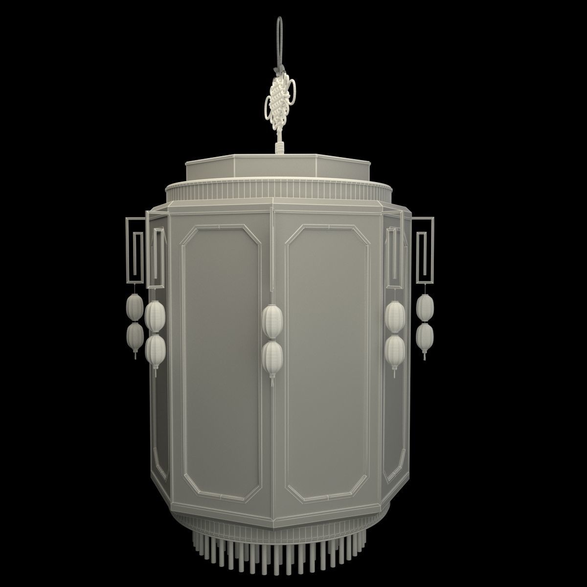 Chinese Palace Lantern 3D model_6