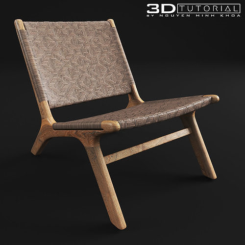 Girona Outdoor Accent Chair 3D model