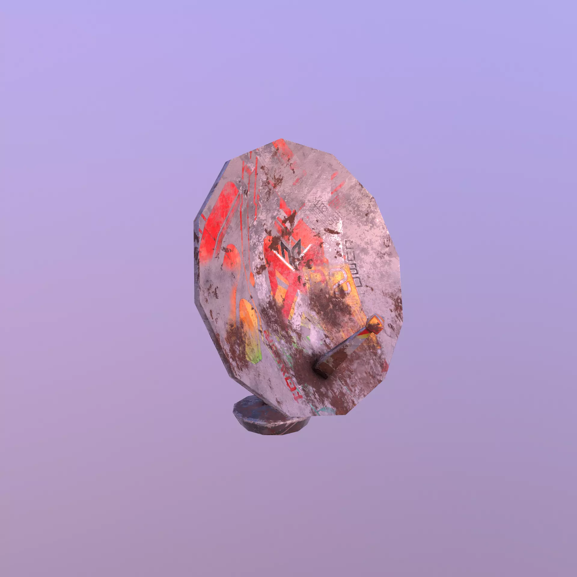 Stylize- Satellite Low-poly 3D model_0