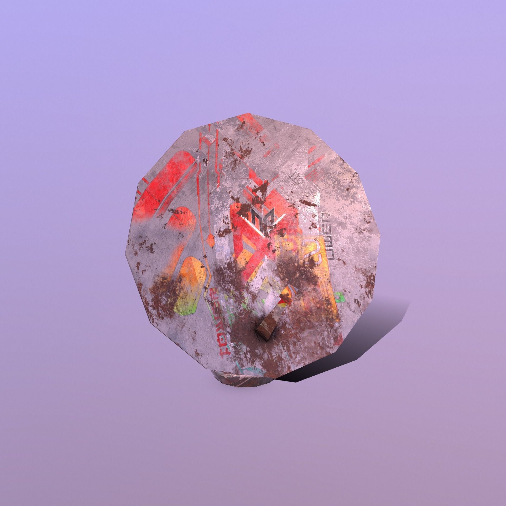 Stylize- Satellite Low-poly 3D model_8