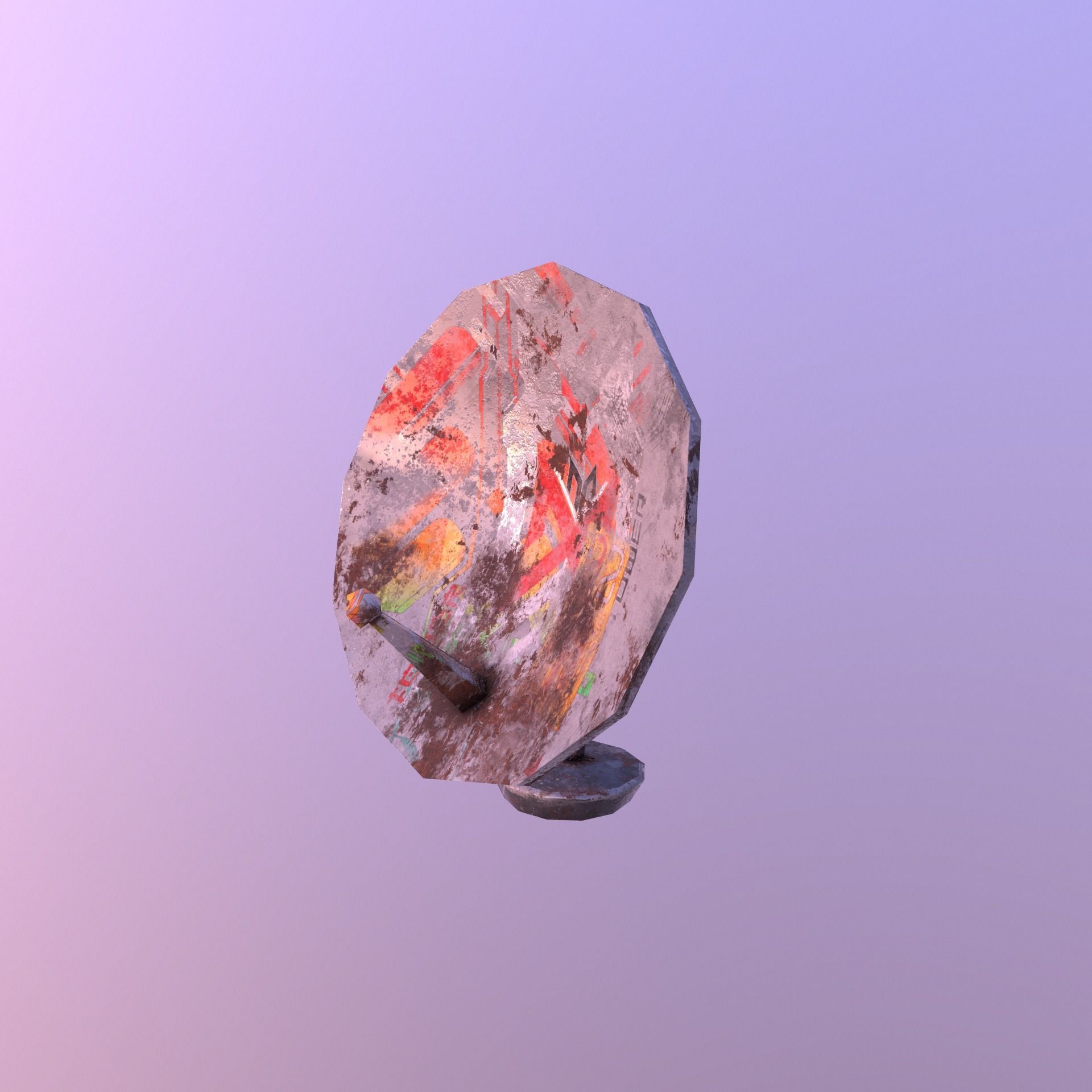 Stylize- Satellite Low-poly 3D model_3